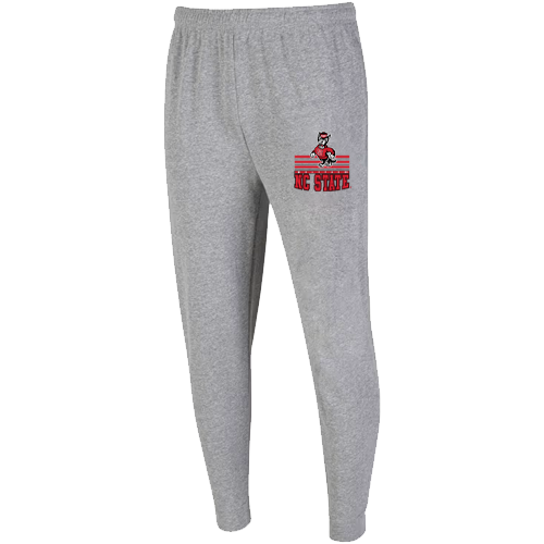 NC State Wolfpack Men's Grey Mainstream Strutting Wolf Knit Jogger Sweatpants