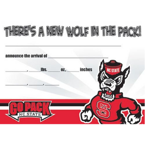 NC State Wolfpack Birth Announcements 10-Pack