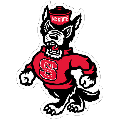 NC State Wolfpack Strutting Wolf Static Cling Decal