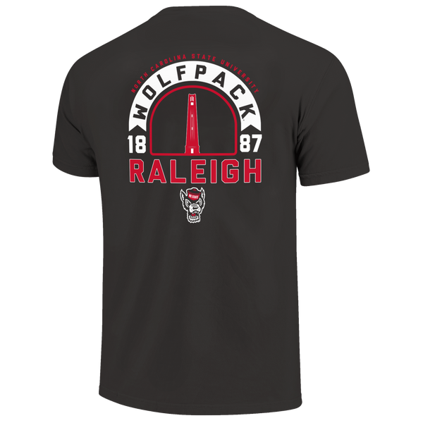 NC State Wolfpack Graphite Belltower Arched Wolfpack T-Shirt