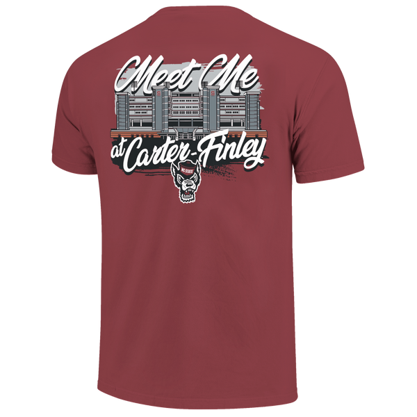 NC State Wolfpack Meet at Carter Finley Brick T-Shirt