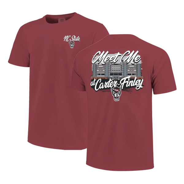 NC State Wolfpack Meet at Carter Finley Brick T-Shirt