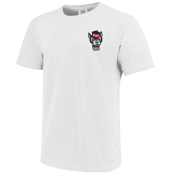 NC State Wolfpack White Comfort Colors Lake Day Pup T-Shirt
