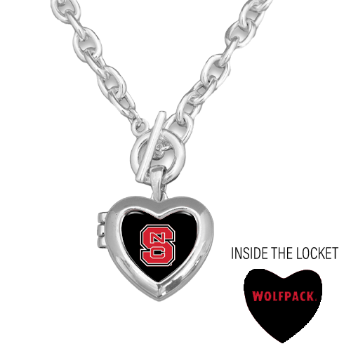 NC State Wolfpack Bella Block S Locket