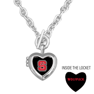 NC State Wolfpack Bella Block S Locket