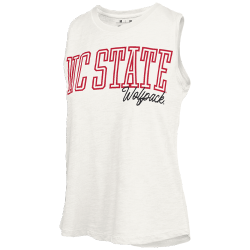 NC State Wolfpack Women's White Rockdale Hi-Lo Slub Tank