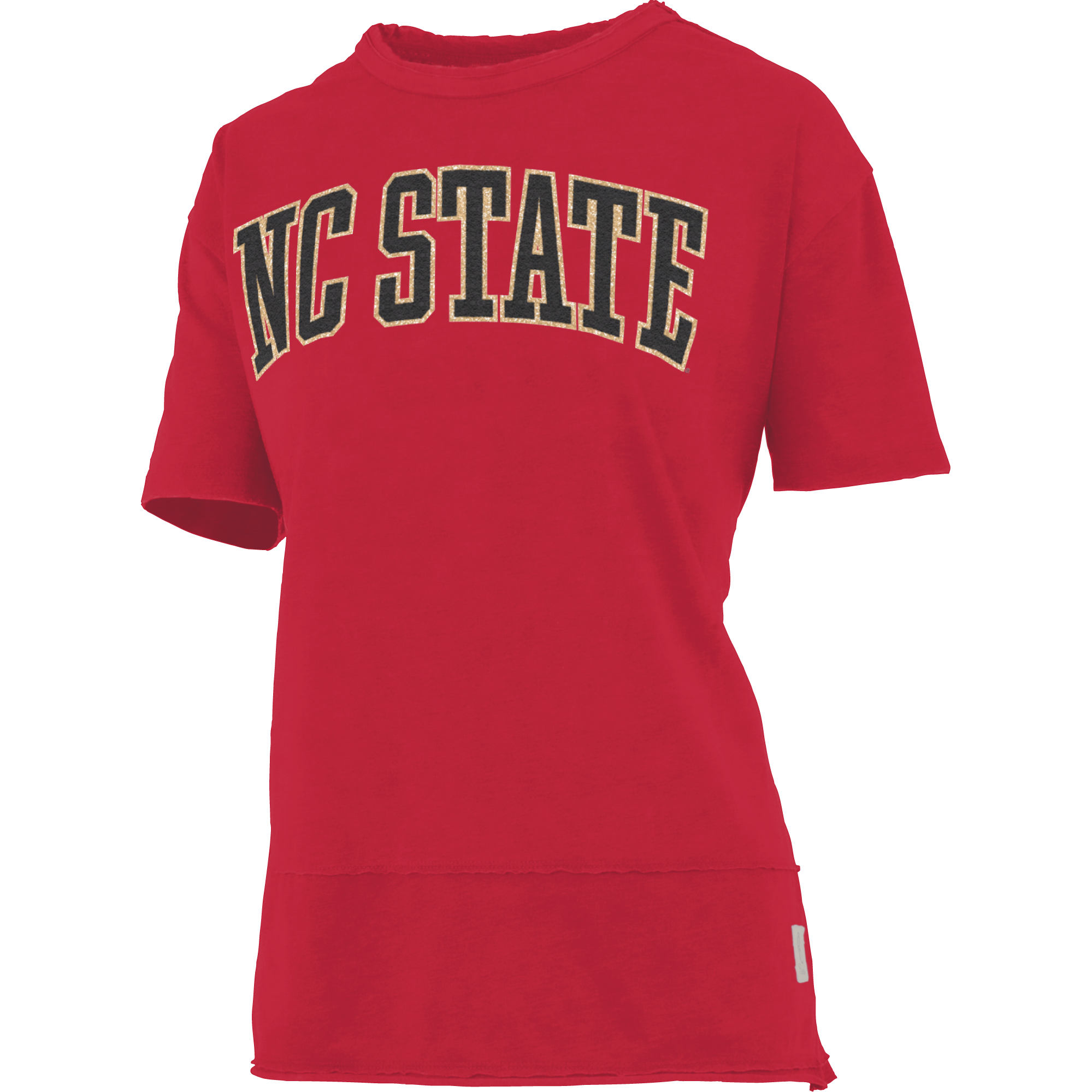 NC State Wolfpack Women's Red Gala Oversized Crewneck Top