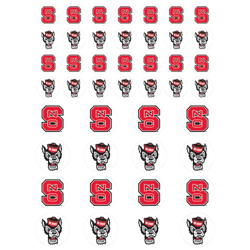 NC State Wolfpack Stickers Sheet