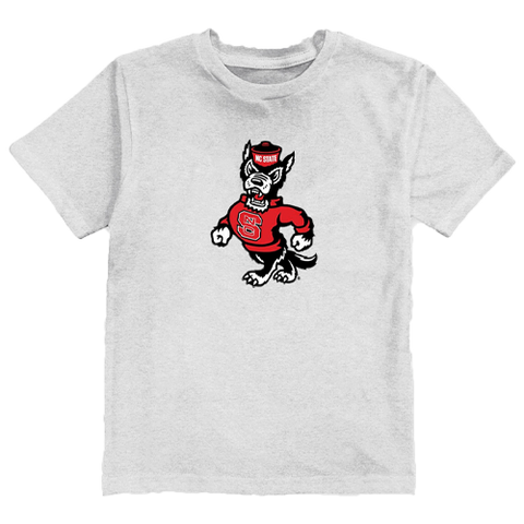 NC State Wolfpack White Youth Boy's Ian T-Shirt