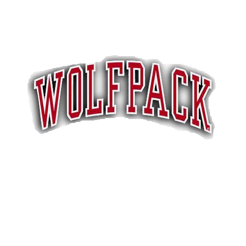NC State Wolfpack Wolfpack Arched Colorshock Decal