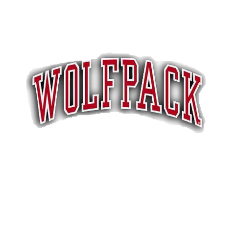 NC State Wolfpack Wolfpack Arched Colorshock Decal