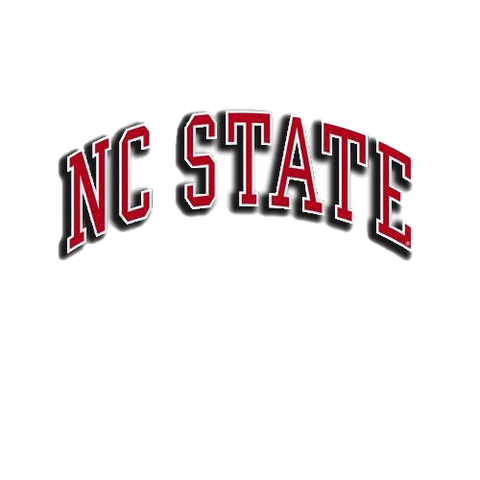 NC State Wolfpack Arched NC STATE Colorshock Decal