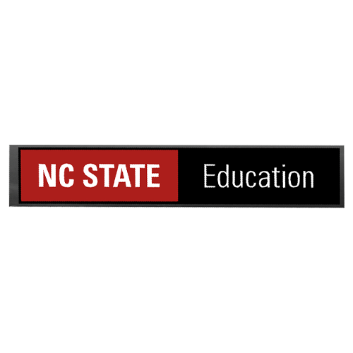 NC State Wolfpack Education Decal
