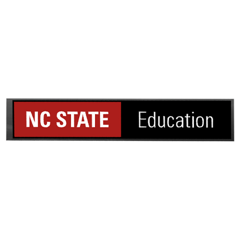 NC State Wolfpack Education Decal