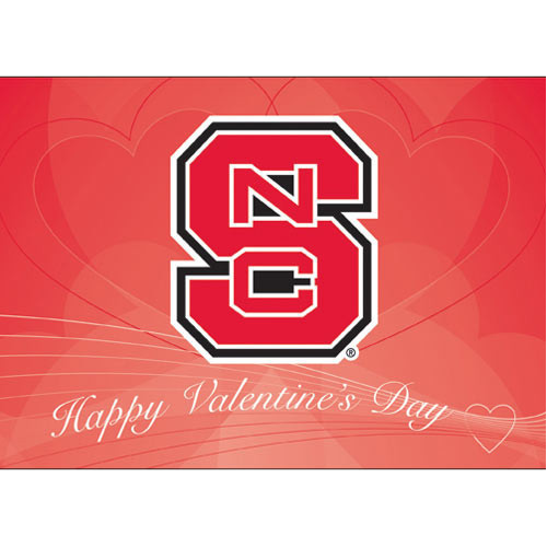 NC State Wolfpack Valentine's Day Card