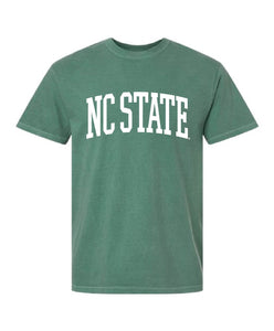 NC State Wolfpack Comfort Colors Light Green Arch T-Shirt