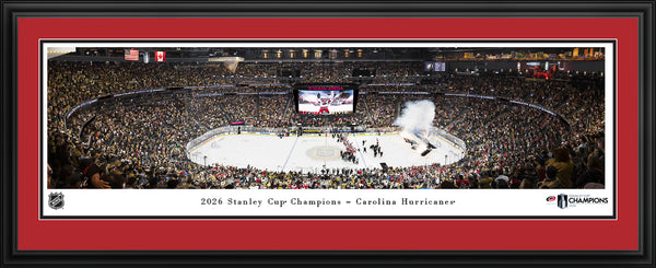 NHL Carolina Hurricanes 2026 Stanley Cup Champions Panoramic Print