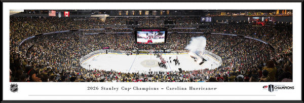 NHL Carolina Hurricanes 2026 Stanley Cup Champions Panoramic Print