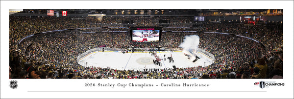 NHL Carolina Hurricanes 2026 Stanley Cup Champions Panoramic Print
