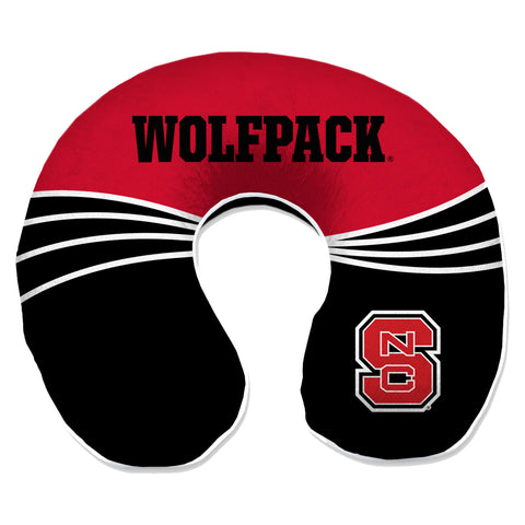 NC State Wolfpack Wave Memory Foam Travel Pillow