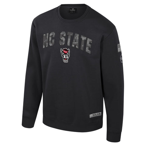 NC State Wolfpack Colosseum Black OHT Oorah Crewneck Sweatshirt