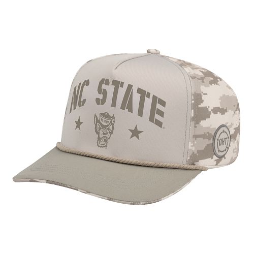 NC State Wolfpack White Camo OHT Wolfhead Battalion Adjustable Hat