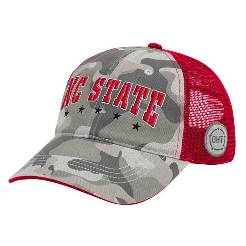 NC State Wolfpack Red and Grey Camo OHT Tailgate Adjustable Hat