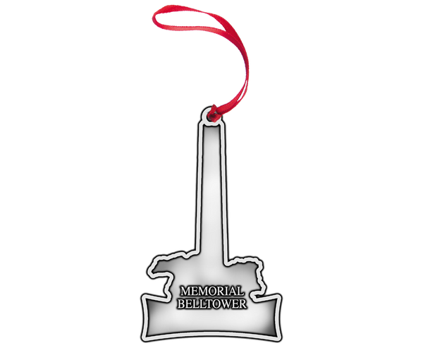 NC State Wolfpack Pewter Belltower Glitter Fill Ornament
