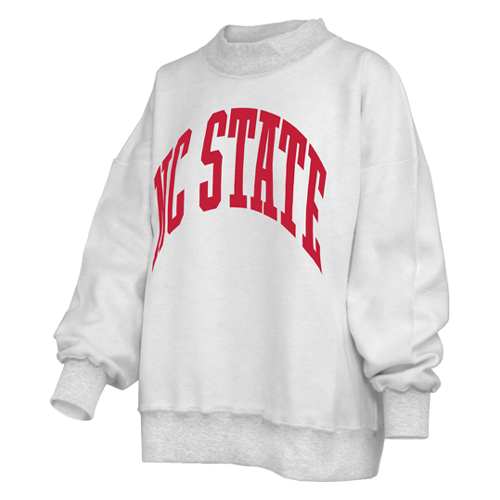 NC State Wolfpack Women's Reversible Polka Dot Oversized Fleece