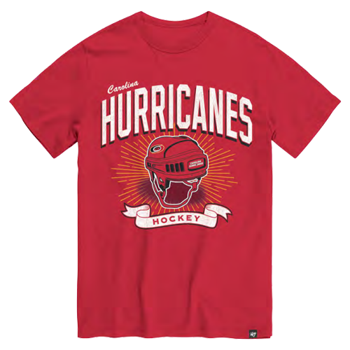 Carolina Hurricanes Red Helmet Racer T-Shirt