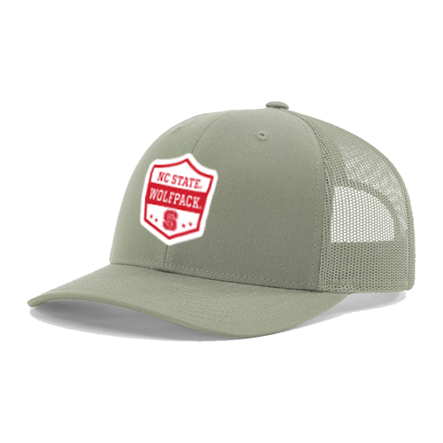 NC State Wolfpack Richardson R112 Quarry Trucker Woven Patch Adjustable Hat