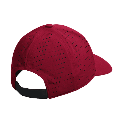NC State Wolfpack adidas Red Wolfhead Vented Adjustable Hat