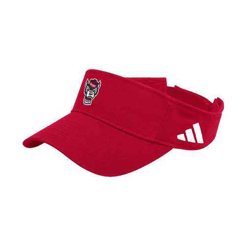 NC State Wolfpack  adidas Red Full Color Wolfhead Team Visor