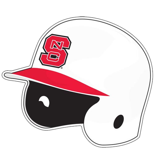 NC State Wolfpack Baseball Helmet Vinyl Decal