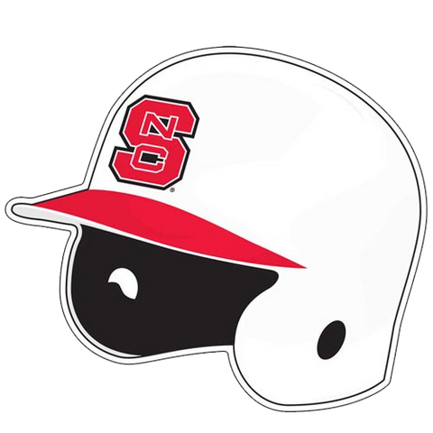 NC State Wolfpack Baseball Helmet Vinyl Decal