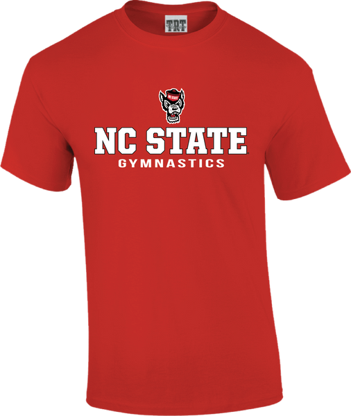 NC State Wolfpack TRT Wolfhead Gymnastics T-Shirt