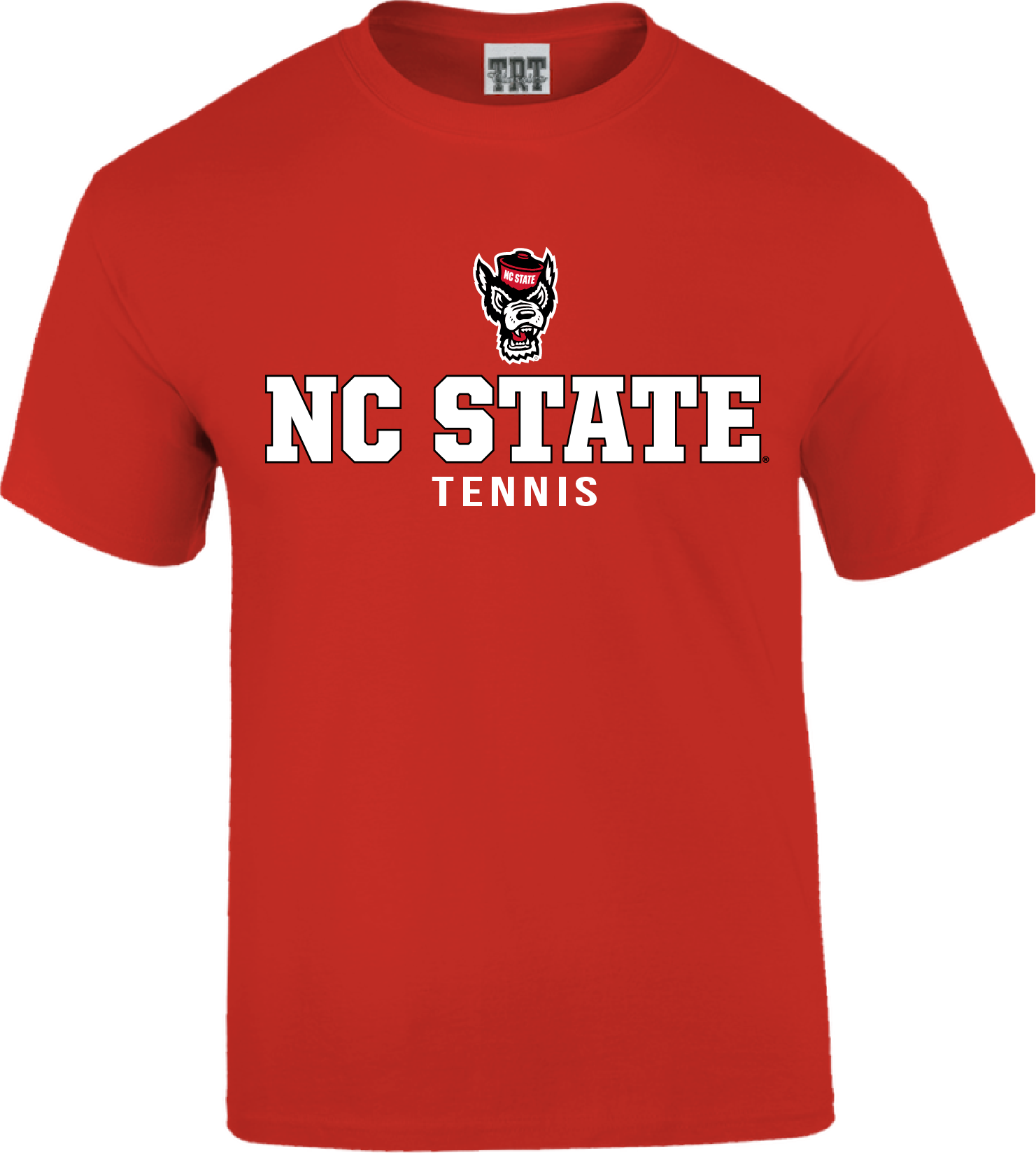 NC State Wolfpack Youth Red Wolfhead Tennis T-Shirt