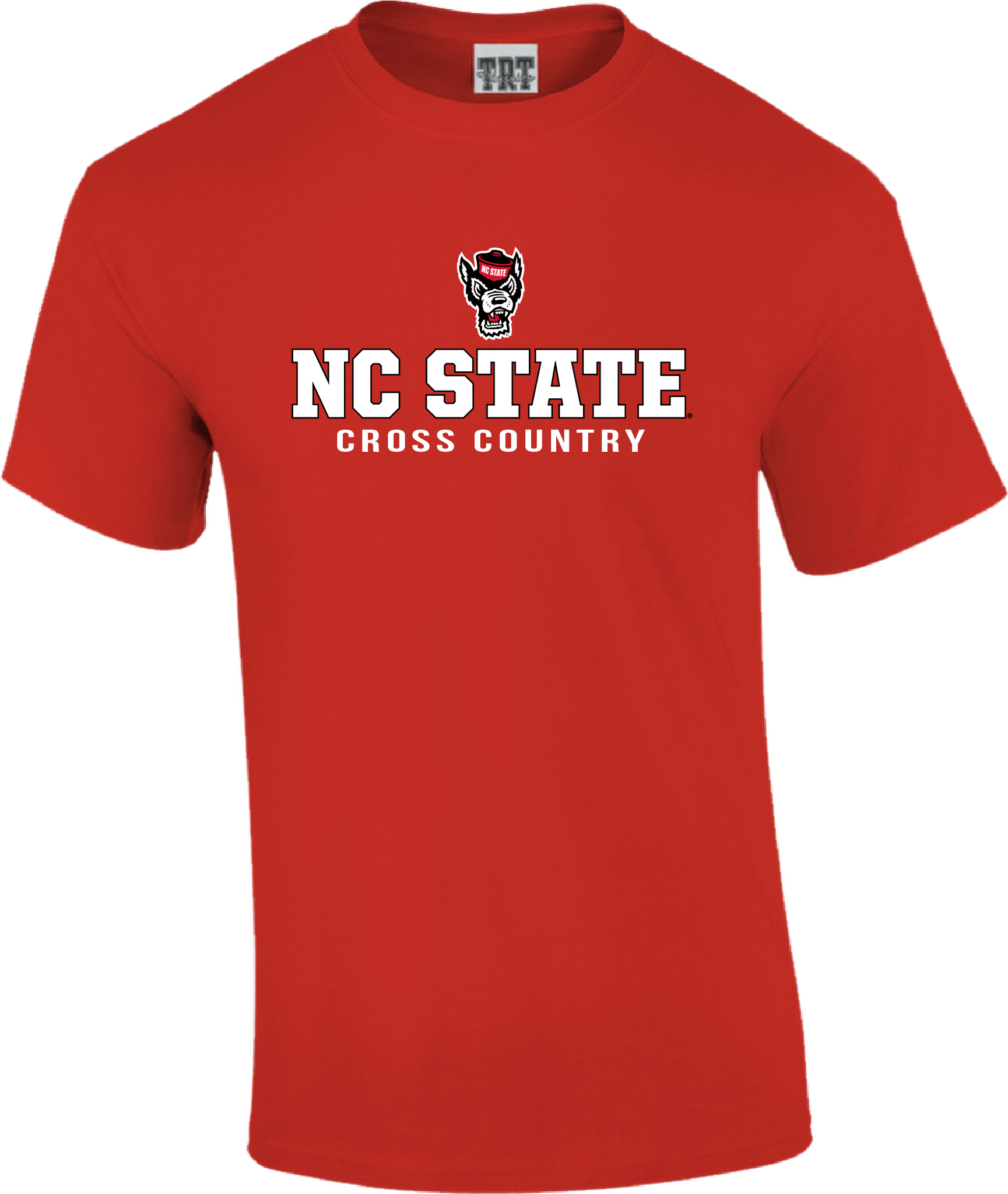 NC State Wolfpack Red Wolfhead Cross Country T-Shirt