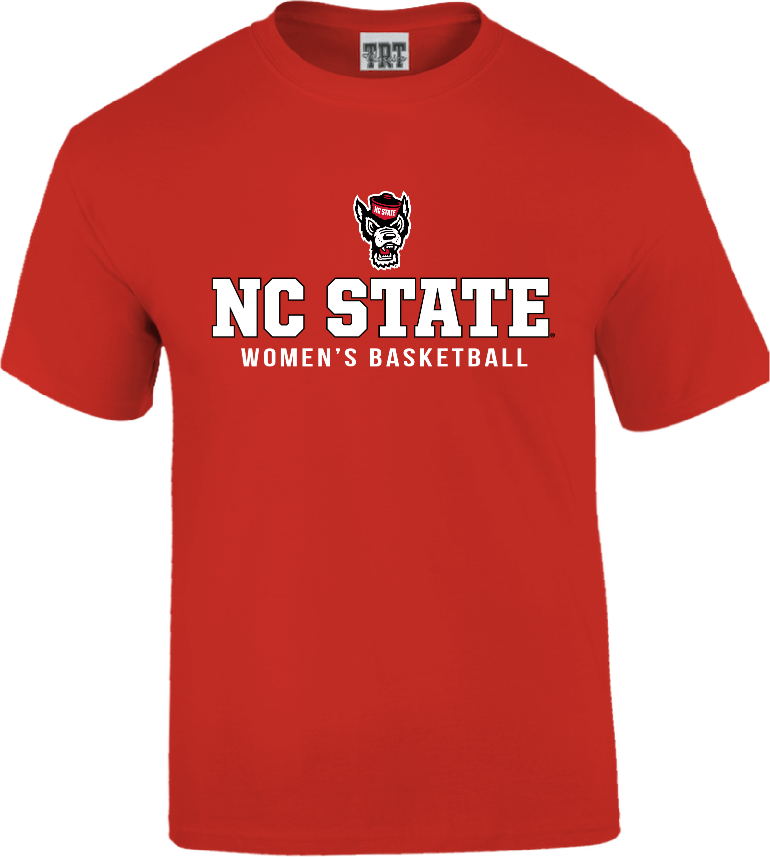 NC State Wolfpack TRT Youth Red Wolfhead Women's Basketball T-Shirt