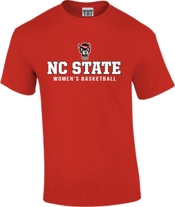 NC State Wolfpack TRT Red Wolfhead Women's Basketball T-Shirt