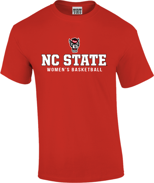 NC State Wolfpack TRT Red Wolfhead Women's Basketball T-Shirt