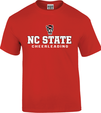 NC State Wolfpack Youth TRT Wolfhead Cheerleading T-Shirt