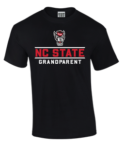 NC State Wolfpack TRT Black Wolfhead Grandparent T-Shirt