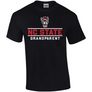 NC State Wolfpack TRT Black Wolfhead Grandparent T-Shirt