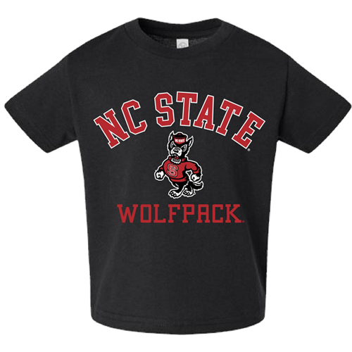 NC State Wolfpack Black Strutting Wolf Toddler T-Shirt