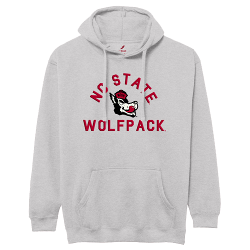 NC State Wolfpack Classic Oxford Grey Vault Slobbering Wolf Hoodie