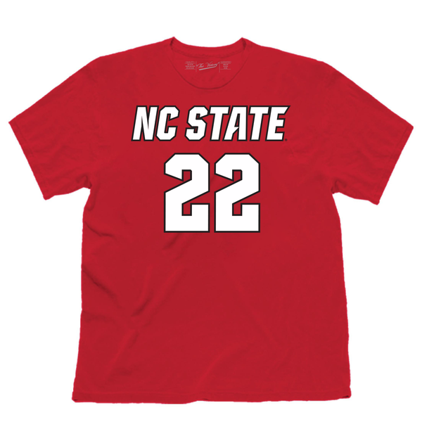 NC State Wolfpack Red Saniya Rivers #22 T-Shirt