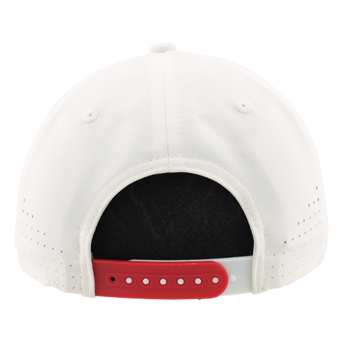 NC State Wolfpack White Zephyr Structured Vault Slobbering Wolf 5-Panel Adjustable Hat