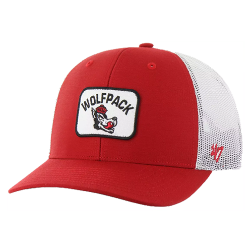 NC State Wolfpack 47' Brand Vault Slobbering Wolf Trucker Patch Hat