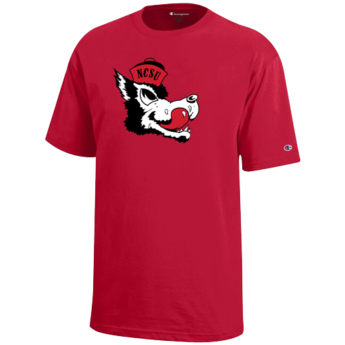 NC State Wolfpack Youth Champion Red Vault Slobbering Wolf T-Shirt